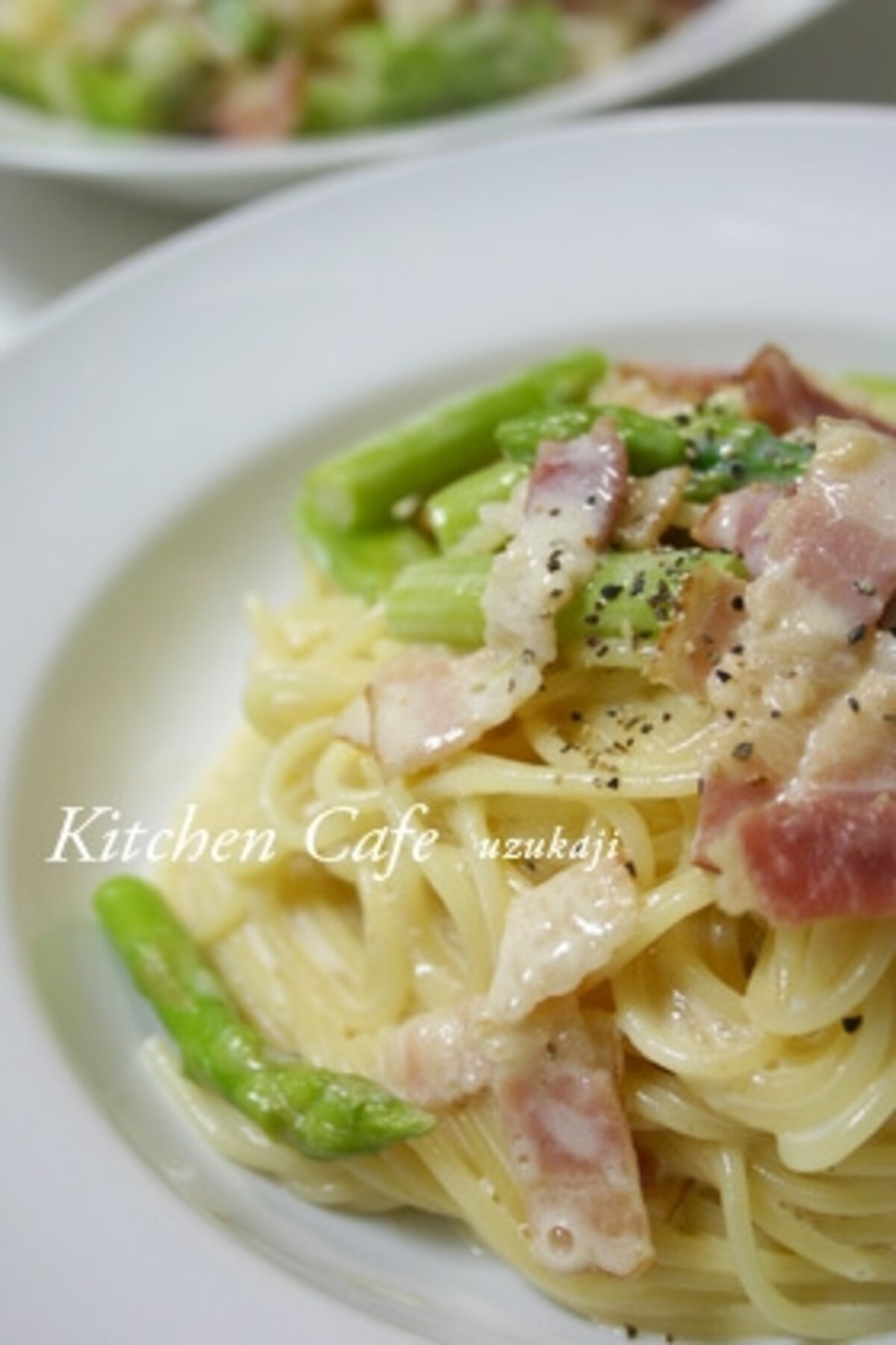 アスパラとベーコンのチーズクリームパスタ レシピ 作り方 By Yycafe 楽天レシピ